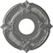 Ekena Millwork Attica Ceiling Medallion (Fits Canopies up to 3 1/2"), Hand-Painted Silver, 12 3/4"OD x 4"ID x 1/2"P CM12ATSLS - alternate 1